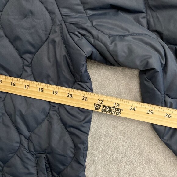 NEW 32 Degrees Heat Women's M Quilted Jacket Navy Polyester Button Lightweight - Picture 5 of 10